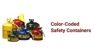 Justrite Safety Cans (Color-Coded Safety Containers)