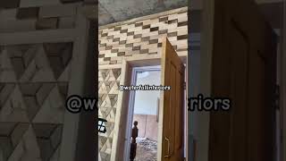 Wood panelling #mustshare  #viralshorts  #woodworning  @waterfallinterior