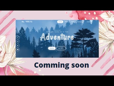 How to Create a home page using HTML and CSS only 2021.