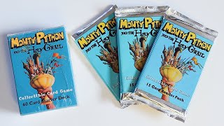 Monty Python And The Holy Grail CCG (1996): Starter Deck Unboxing + 3x Booster Pack Opening & Review