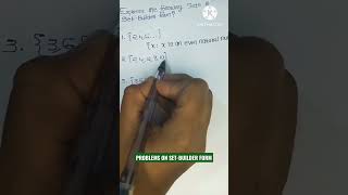 PROBLEMS ON SET-BUILDER FORM(PART 5)//PLUS ONE MATHS//IN MALAYALAM #shorts#youtubeshorts