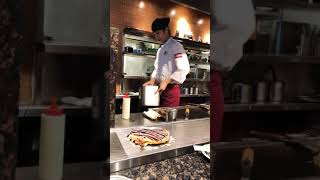 日本大阪旅遊 千房道頓堀分店 大阪燒 擠美乃滋特技