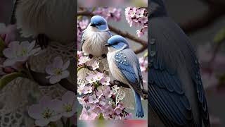 Blossom Lovebirds 🌸💙 | Peaceful Spring Moments in Nature