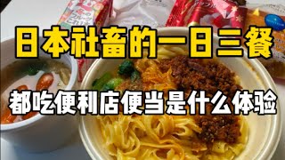日本社畜一日三餐便利店挑战！！无汁麻辣烫拌面和香软雪莓娘！！#ramen #中外夫妻 #美食 #food #vlog