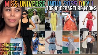 Miss Universe India 2025 | Day 1 The queens Depart & Top 10 Best Departure look