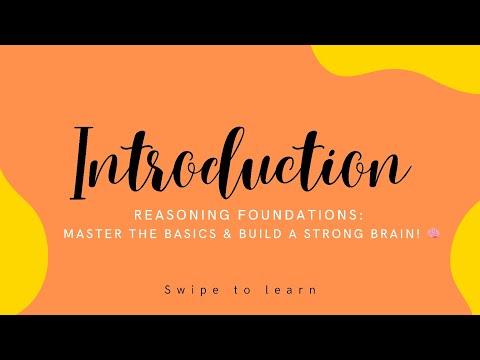 🧩 Reasoning Starts Here! Master the Basics & Build a Strong Foundation! 🔥