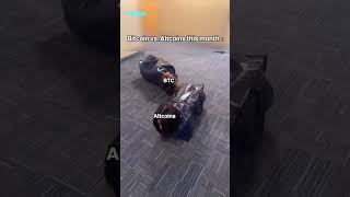 Bitcoin vs. Altcoins this month