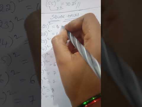 square tricks.... #shortcut #maths #tricks #ytshortsvideo