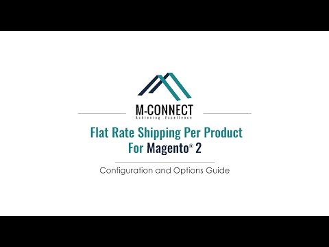 Shipping Per Product or Order Item in Magento 2 - Mconnect Flat Rate Shipping Per Product Extension