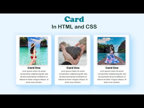 Responsive Cards With HTML and CSS | Free source code