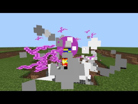 虚式・茈！！【自作アドオン】 #Shorts マイクラpe 呪術廻戦アドオン