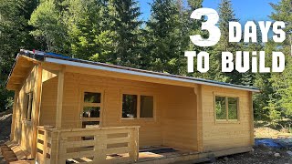 Solo Cabin Build: From Floor to Roof in Just 3 Days