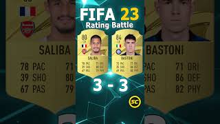 SALIBA VS BASTONI RATING BATTLE #fc25 #fifa #fut #arsenal #france #inter #italy #ratingbattle