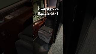 【1泊20,000円】日本一高級個室の夜行バスが快適すぎた…【大阪 奈良→東京】#shorts