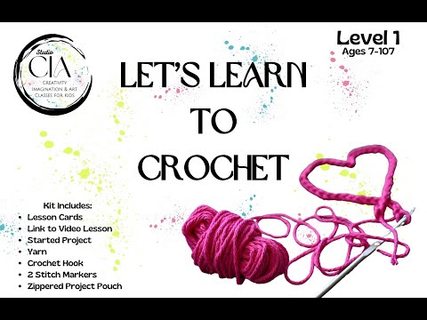 Learn to Crochet Kit Unboxing  | Studio CIA Crochet Classes