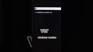 command prompt windows version #cmd #codeing #tech #laptophacks #technology #technews #techhacks