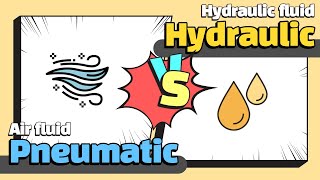 6 differences between Pneumatic and Hydraulic (Animation | Sub)
