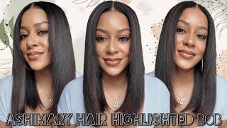 Perfect Everyday Wig!  Yaki Straight Bob👉 Lace Closure Review | ASHIMARY & StephanieNicoleH