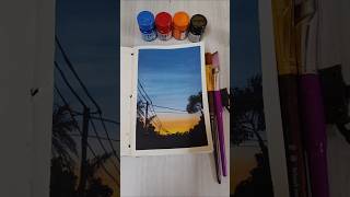 #painting#simple painting#art #acrylic painting#landscape painting#step by step painting 🎨🖌️