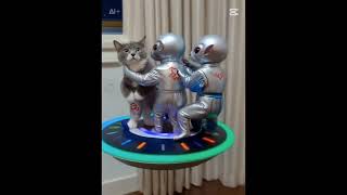 宇宙人に連れ去られる猫のまぐろ#shorts #夏休み #マンチカン