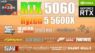 RTX 5060 | Ryzen 5 5600X | Test in 15 Games in 2025 | RTX 5060 Gaming Test
