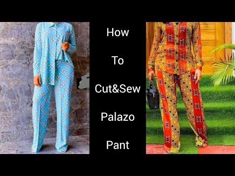 Easiest PALAZO PANT  tutorial || CUTTING AND STICHING ||#palazo,#sewing,#howto