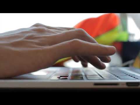 Free Stock Video || Person working & Typing on laptop