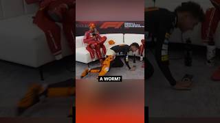 Lando does 'the worm' during the press conference 🤣 #f1 #formula1 (source: F1TV)