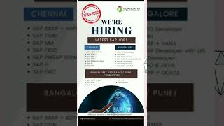 SAP JOBS  #job #SAP