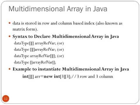 ARRAYS