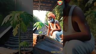 This farmer plants a papaya tree on the track #ai #shortvideo #trending #farmer #monkey #aistory