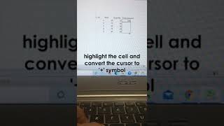 Quick add in excel, #Shorts, #shortvideo, #youtubeshort, #EduTechDK