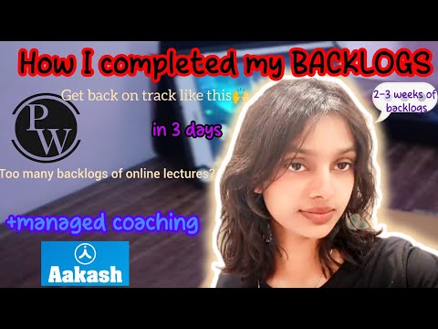 How to complete your backlogs✅ in 3 days. Get rid of your backlogs disorder😂🙌
