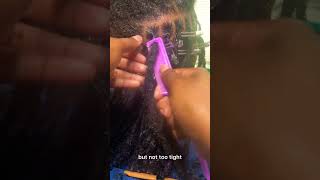 How to retwist for beginners using the comb method #locs #locretwist #locextensions