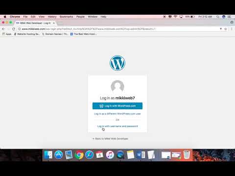 Wordpress Sign In