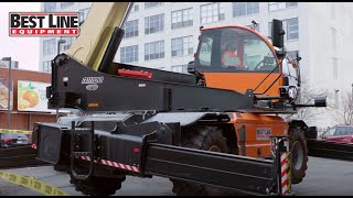 Introducing the JLG R11100: The Ultimate 3-in-1 Rotating Telehandler with 97-ft Lift Height!
