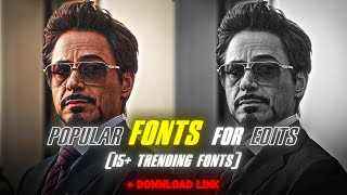 15+ Popular Fonts For Edits | Trending Font Pack