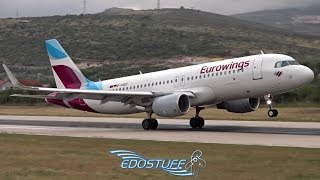 Eurowings - Airbus A320-214 D-AIZU - Wet Landing at Split Airport LDSP/SPU