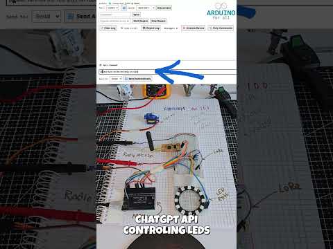 🧠 🤖 Testing AI-Controlled Hardware: RED LEDs #chatgpt #openai #arduino #servos #ws2812b
