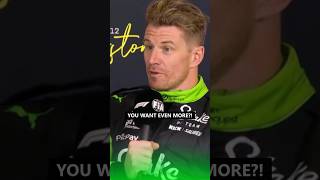 Nico: "You want even more?!" 🤣 #f1 #formula1 (source: F1TV)