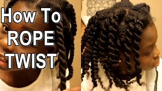 How to Rope Twist for Defined Twistout on Natural Hair | VEDA 2015 Day 19