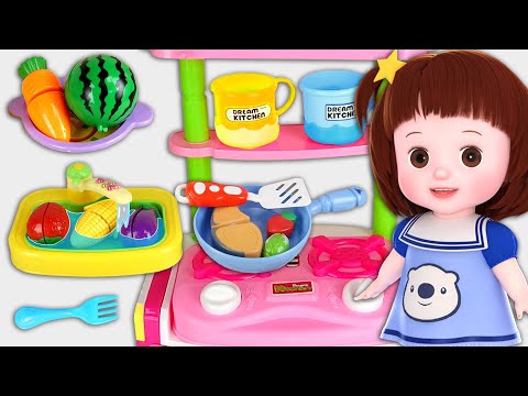 Baby Doli and pink kitchen key beauty shop