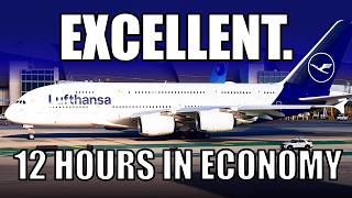 A380! 12 HOURS In Economy (Upper Deck) | Lufthansa A380 MUC - LAX