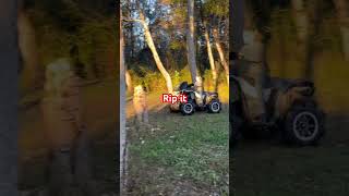 Testing out the new clutch #bigguns #biggunsboggin #canam #canamrenegade #cvtech #ripit