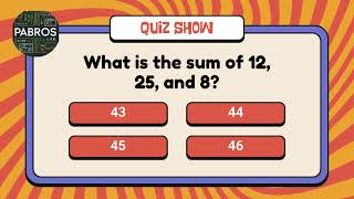 Basic Sum Quiz
