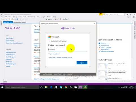 How to connect with Azure Account using Visual Studio