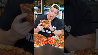 This was way too good of an idea! Attempting to finish 2 18” pizzas 🍕! #pizza #pizzalover #shorts