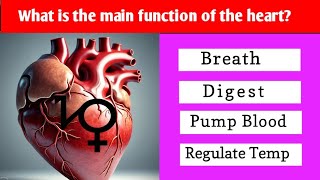Human heart mcqs | With answer | Heart quiz | Cardiovascular system quiz