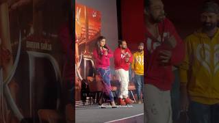 Dhruva Sarja and Reeshma Dance on Stage #dhruvasarja #druvasarja #kdmovie #sandalwood #kannadaactor