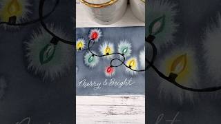 Super easy Christmas lights card!